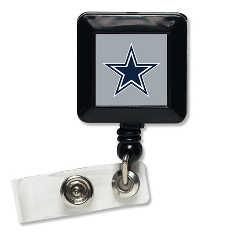 Dallas Cowboys Badge Holder Retractable Square