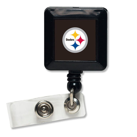 Pittsburgh Steelers Badge Holder Retractable Square