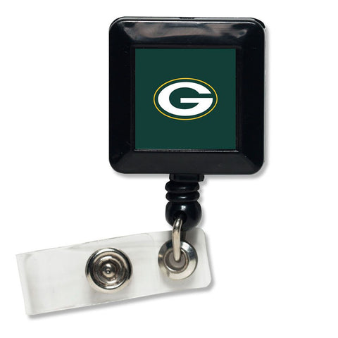 Green Bay Packers Badge Holder Retractable Square