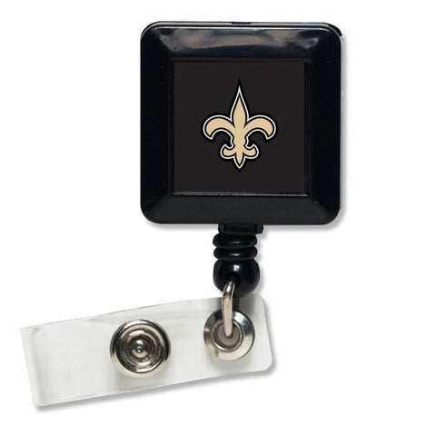 New Orleans Saints Badge Holder Retractable Square