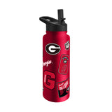 Georgia Bulldogs Quencher Bottle 34oz Stainless Steel Dreamweave