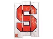 Syracuse Orange Sign 11x17 Wood Fence Style White