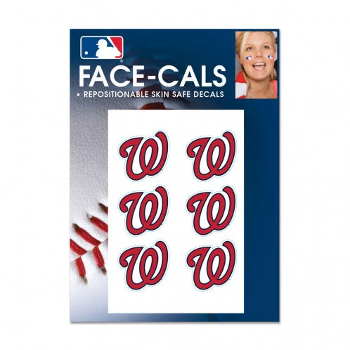 Washington Nationals Tattoo Face Cals - Special Order