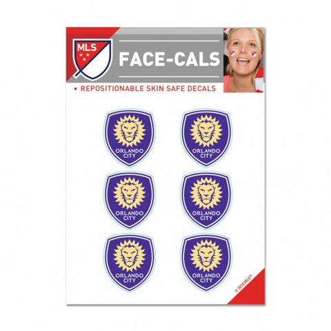 Orlando City SC Tattoo Face Cals - Special Order