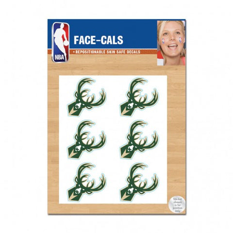 Milwaukee Bucks Tattoo Face Cals - Special Order
