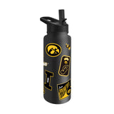 Iowa Hawkeyes Quencher Bottle 34oz Stainless Steel Dreamweave
