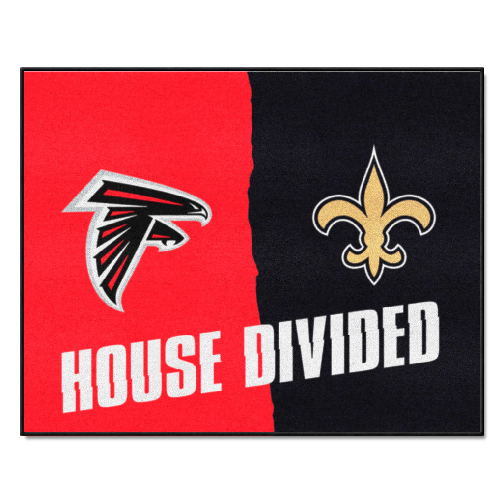 NFL House Divided Mat - Falcons / Saints