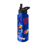 Kansas Jayhawks Quencher Bottle 34oz Stainless Steel Dreamweave