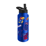Kansas Jayhawks Quencher Bottle 34oz Stainless Steel Dreamweave