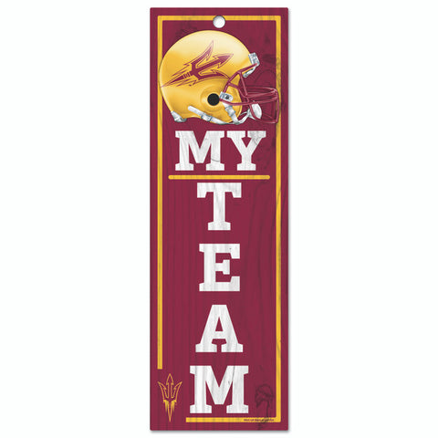 Arizona State Sun Devils Sign 4x13 Wood My Team