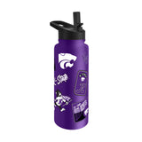 Kansas State Wildcats Quencher Bottle 34oz Stainless Steel Dreamweave