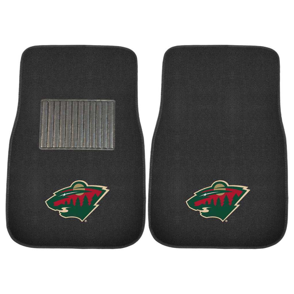 NHL - Minnesota Wild 2-pc Embroidered Car Mat Set