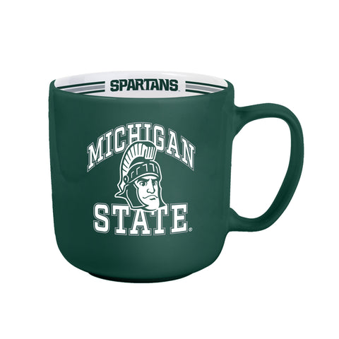 Michigan State Spartans Coffee Mug 15oz Stripe Design