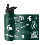 Michigan State Spartans Quencher Bottle 34oz Stainless Steel Dreamweave