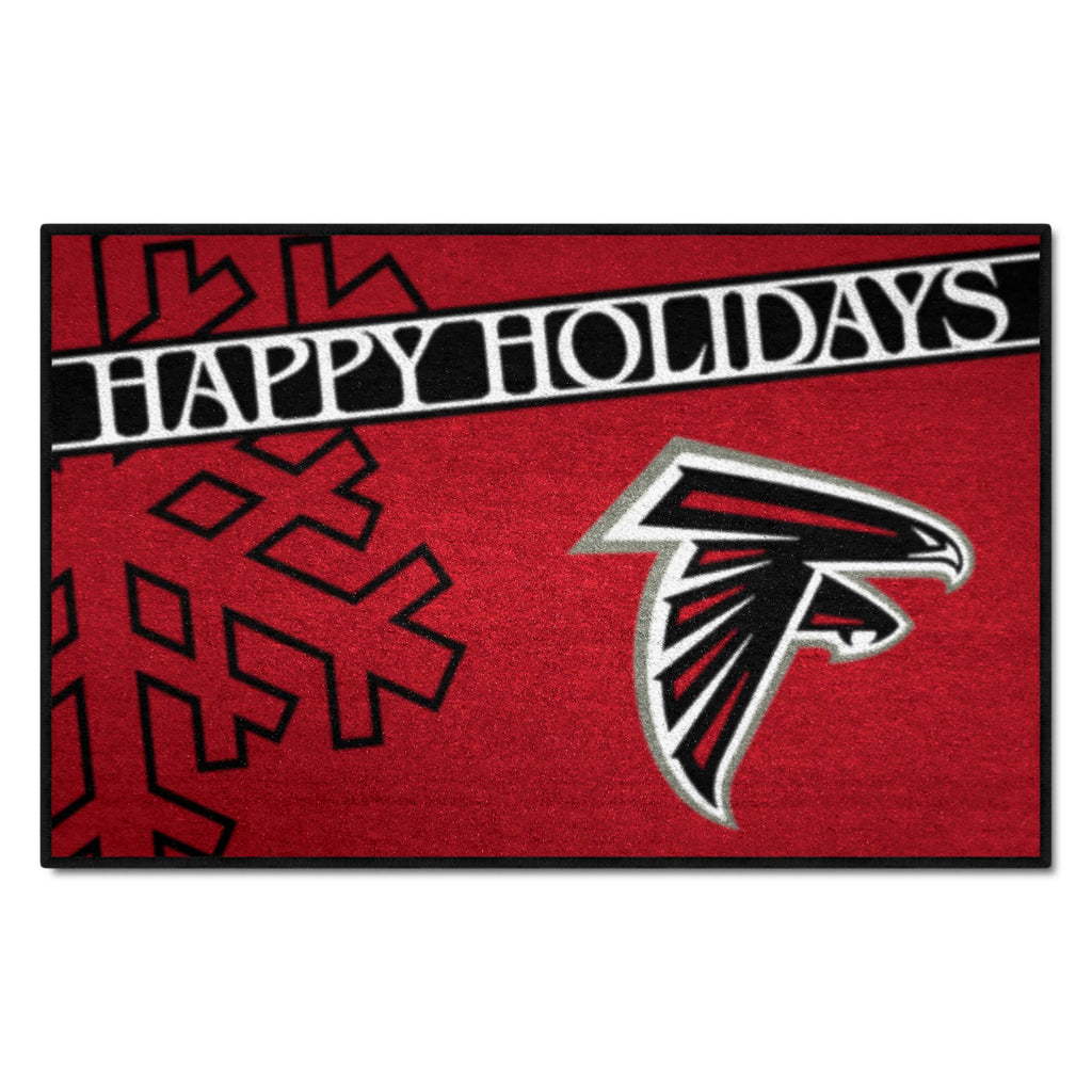 NFL - Atlanta Falcons Starter Mat - Happy Holidays
