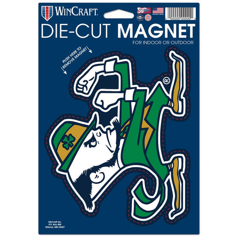 Notre Dame Fighting Irish Magnet 6.25x9 Die Cut Leprechaun Design Special Order