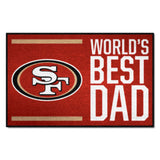 NFL San Francisco 49ers Starter Mat World's Best Dad