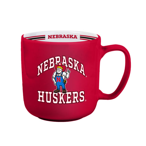 Nebraska Cornhuskers Coffee Mug 15oz Stripe Design