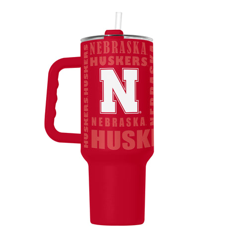 Nebraska Cornhuskers Tumbler 40oz Powder Coat Replay