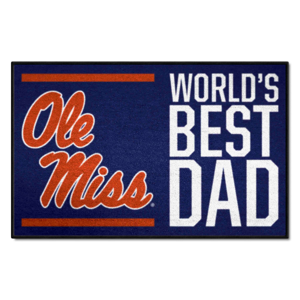 University of Mississippi - Ol Starter Mat - World's Best Dad