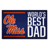 University of Mississippi - Ol Starter Mat - World's Best Dad