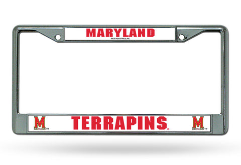 Maryland Terrapins License Plate Frame Chrome