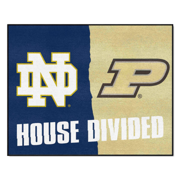 House Divided Mat - Notre Dame / Purdue – Reality Check Xtreme