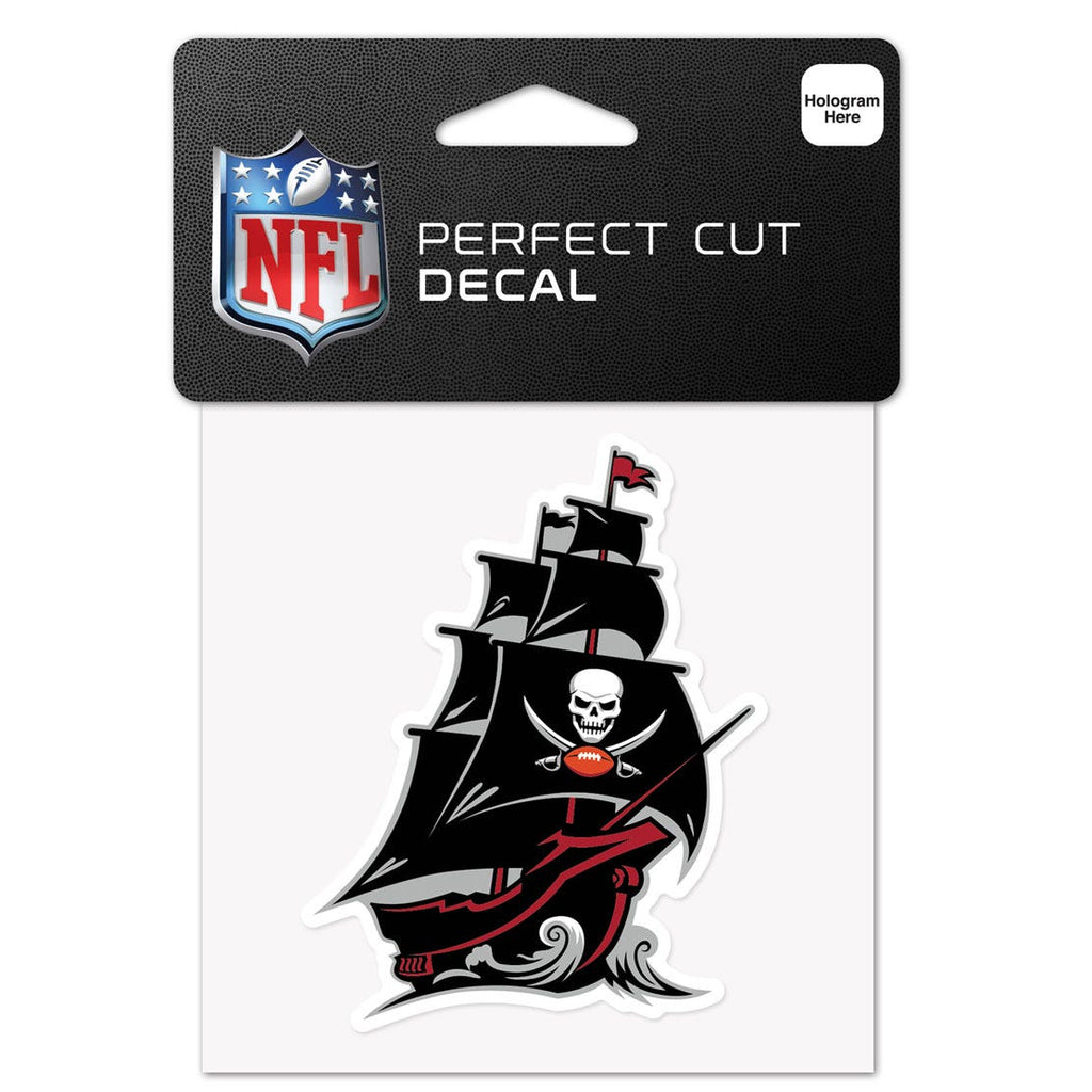 Tampa Bay Buccaneers Decal 4x4 Perfect Cut Color Secondary Logo
