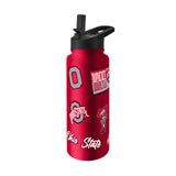 Ohio State Buckeyes Quencher Bottle 34oz Stainless Steel Dreamweave