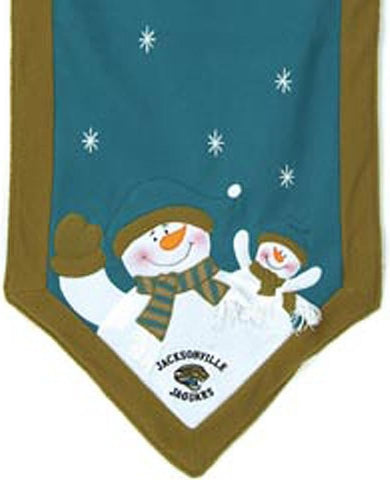 Jacksonville Jaguars Table Runner 72x15 Snowman CO