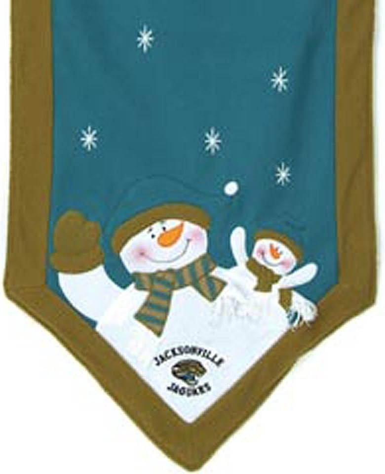 Jacksonville Jaguars Table Runner 72x15 Snowman CO
