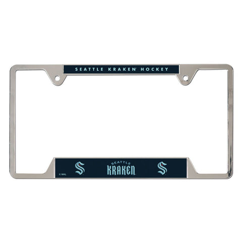 Seattle Kraken License Plate Frame Metal - Special Order