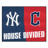 MLB House Divided Mat - Yankees / Guardians