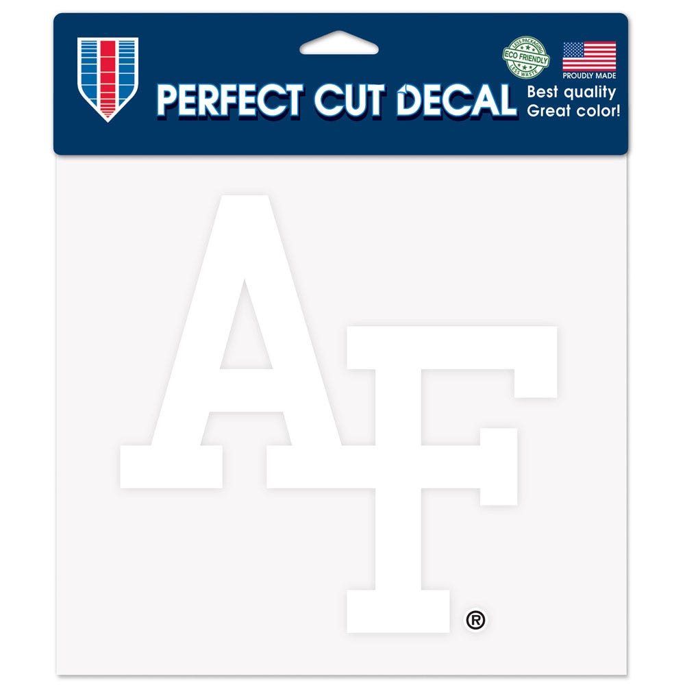 Air Force Falcons Decal 8x8 Perfect Cut White