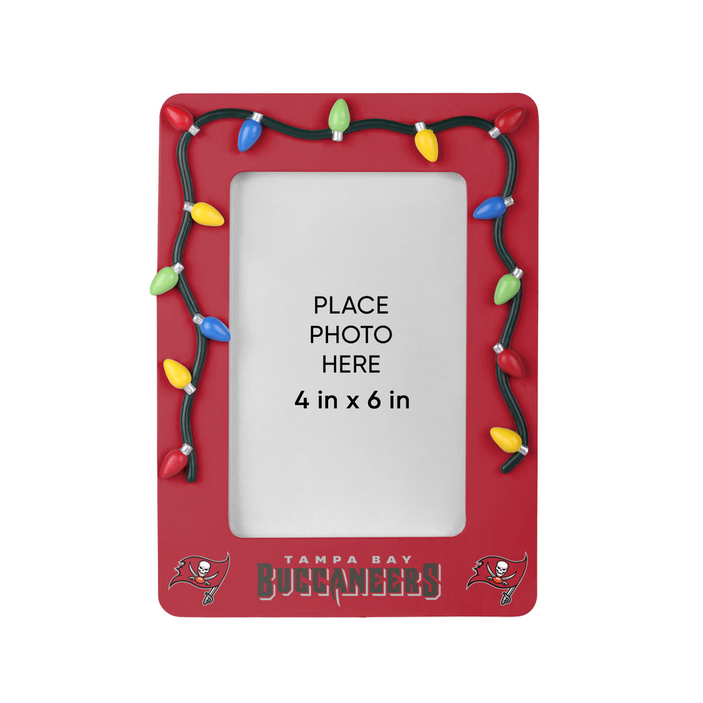 Tampa Bay Buccaneers Picture Frame with Holiday Lights