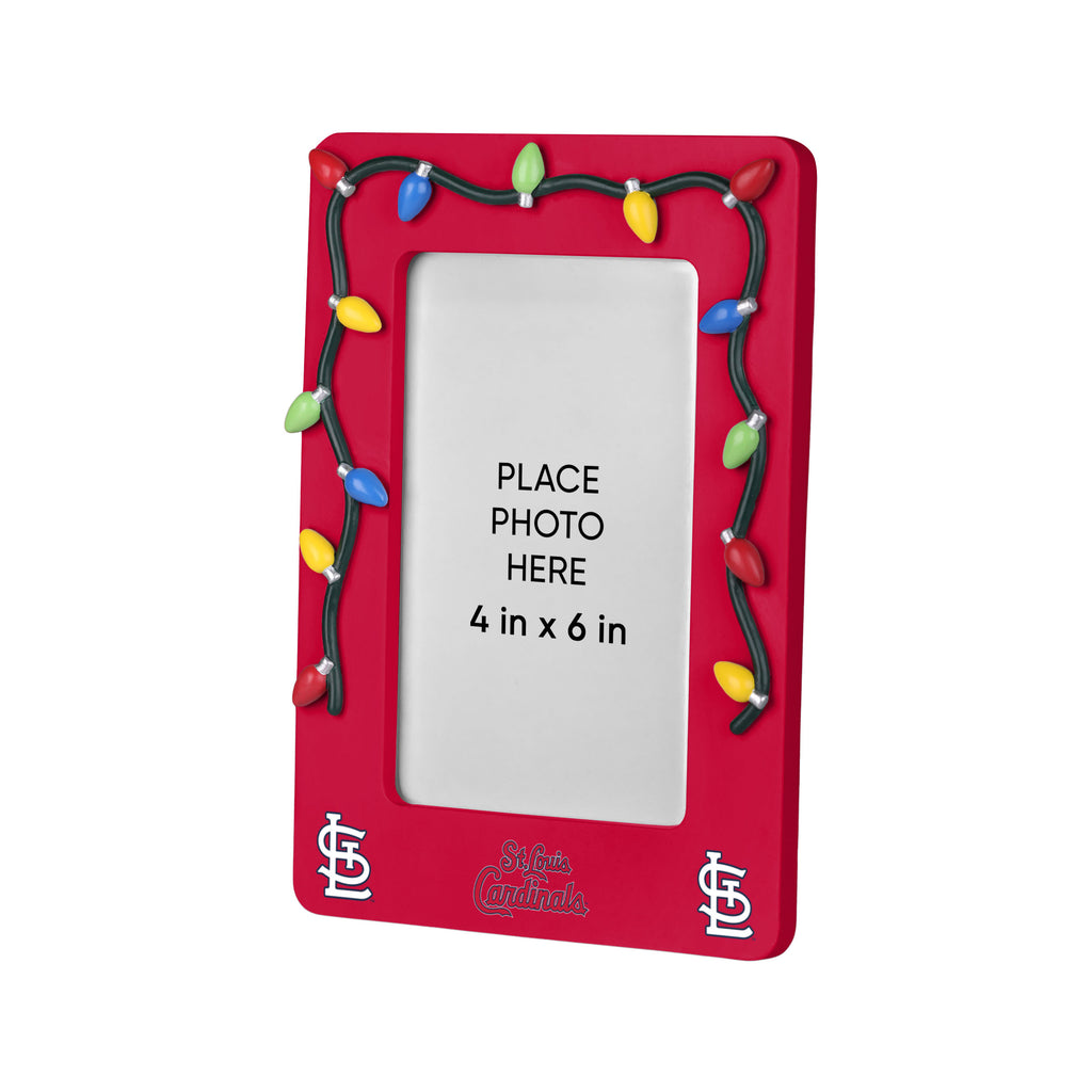 St. Louis Cardinals Picture Frame with Holiday Lights