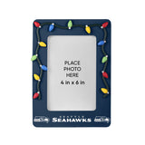 Seattle Seahawks Picture Frame with Holiday Lights