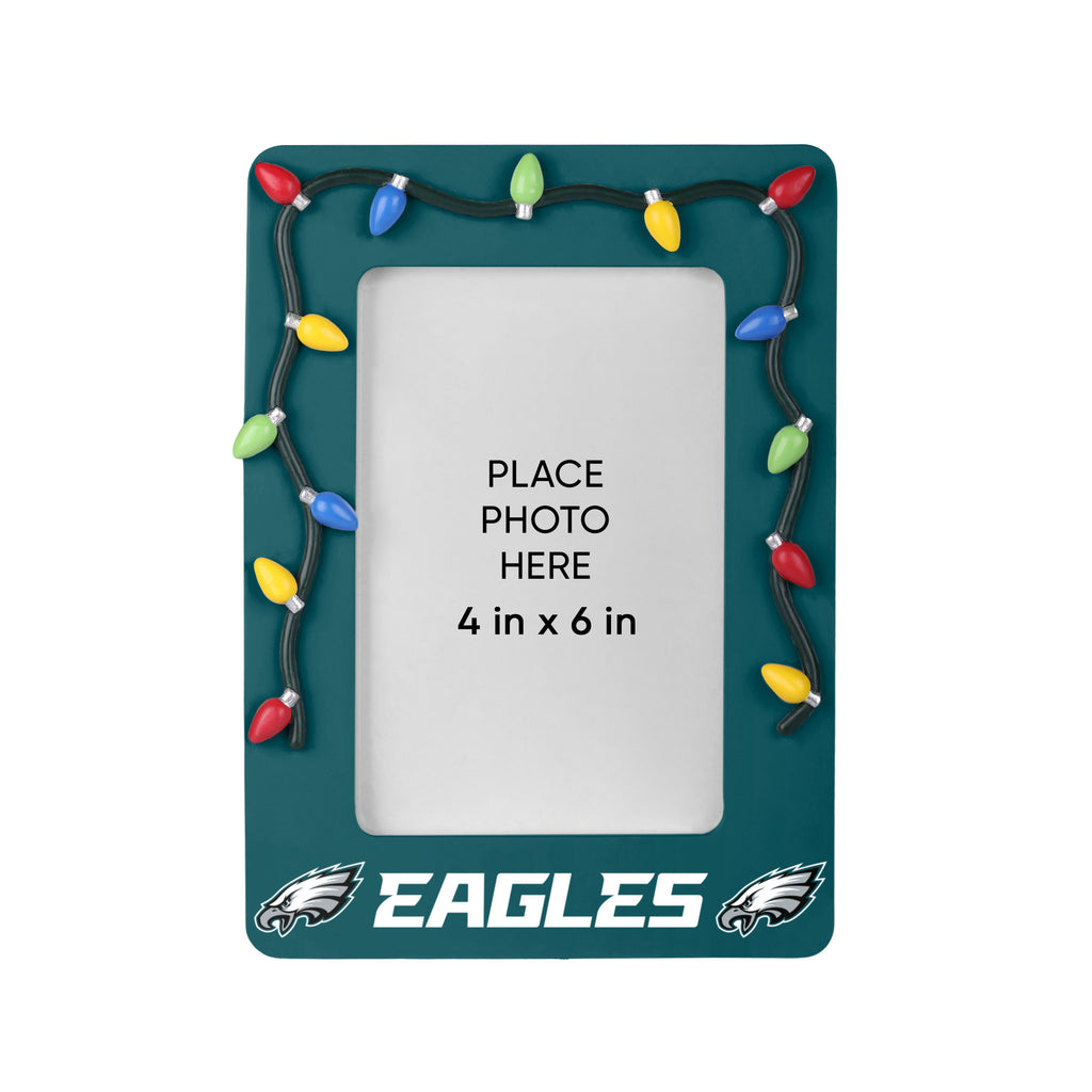 Philadelphia Eagles Picture Frame with Holiday Lights
