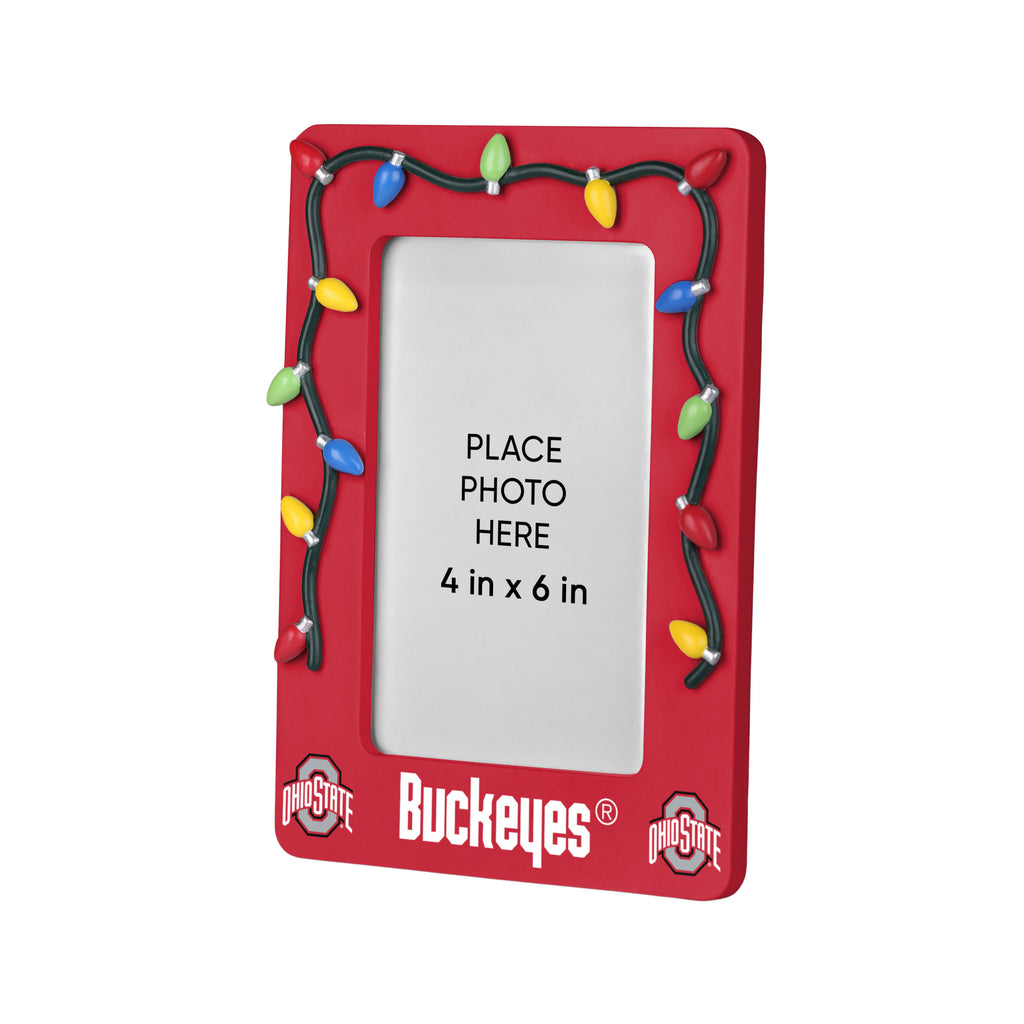 Ohio State Buckeyes Picture Frame with Holiday Lights