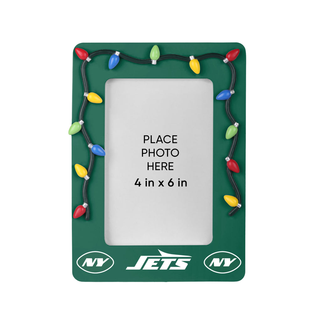 New York Jets Picture Frame with Holiday Lights