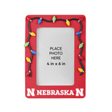 Nebraska Cornhuskers Picture Frame with Holiday Lights