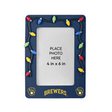 Milwaukee Brewers Picture Frame with Holiday Lights