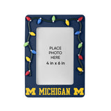 Michigan Wolverines Picture Frame with Holiday Lights