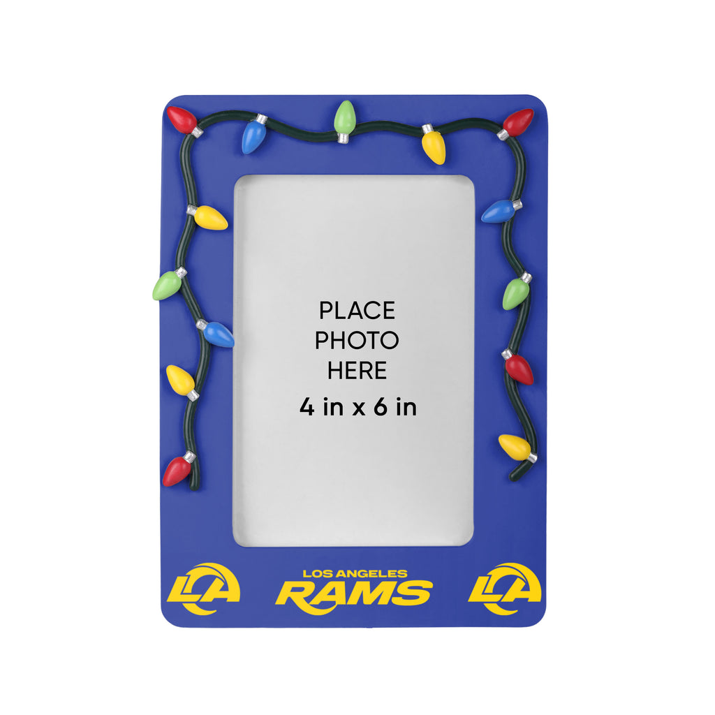 Los Angeles Rams Picture Frame with Holiday Lights