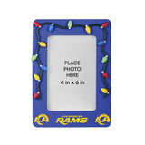 Los Angeles Rams Picture Frame with Holiday Lights