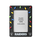 Las Vegas Raiders Picture Frame with Holiday Lights