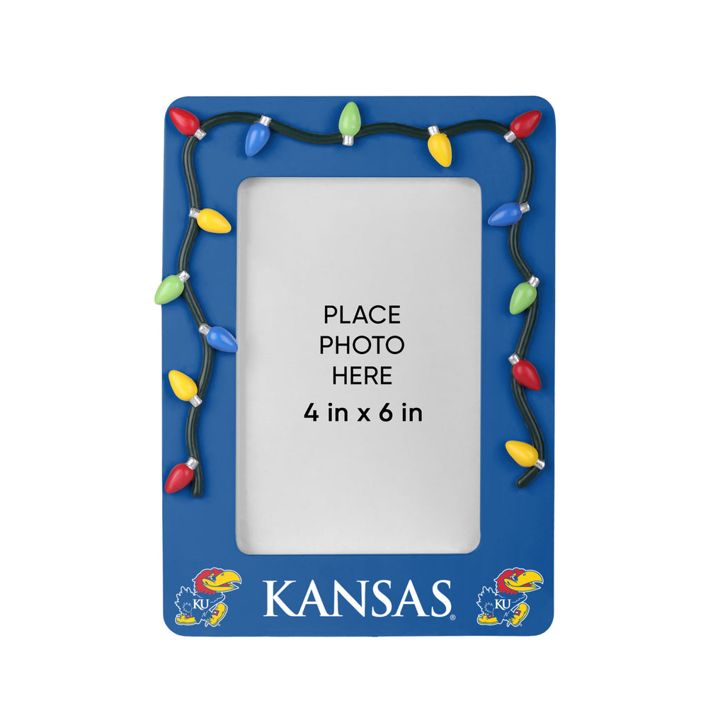 Kansas State Wildcats Picture Frame with Holiday Lights