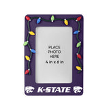 Kansas Jayhawks Picture Frame with Holiday Lights