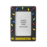 Iowa Hawkeyes Picture Frame with Holiday Lights
