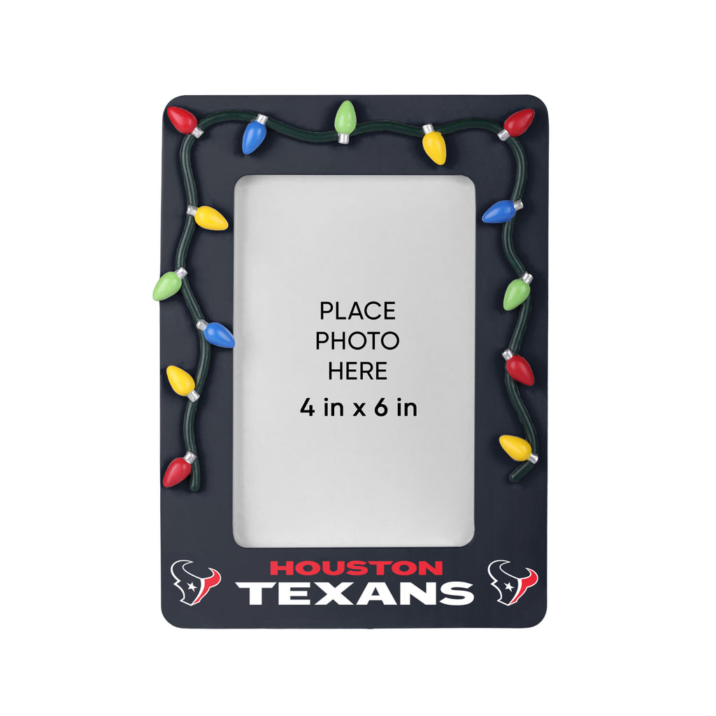 Houston Texans Picture Frame with Holiday Lights